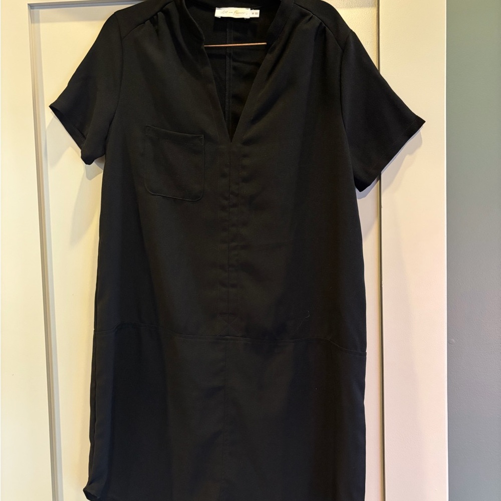 All in Favor Elegant Black Mini Dress